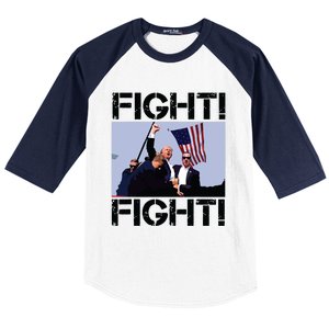 Trump Fight Trump Fighting Baseball Sleeve Shirt