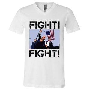 Trump Fight Trump Fighting V-Neck T-Shirt