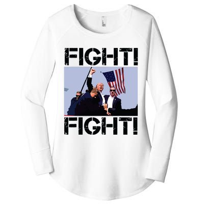 Trump Fight Trump Fighting Women's Perfect Tri Tunic Long Sleeve Shirt