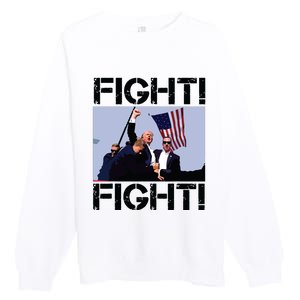 Trump Fight Trump Fighting Premium Crewneck Sweatshirt