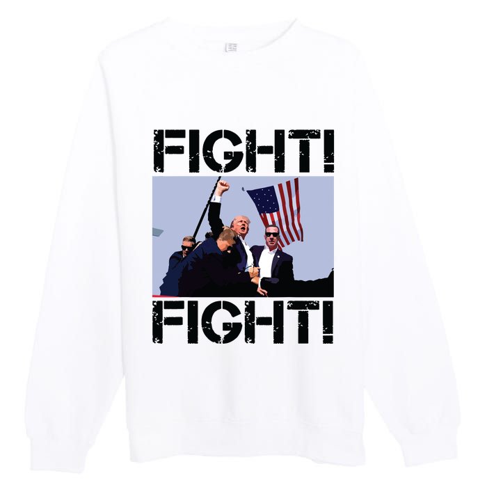 Trump Fight Trump Fighting Premium Crewneck Sweatshirt