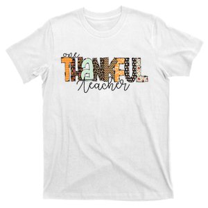 Thanksgiving For Teacher Halloween One Thankful Teacher T-Shirt