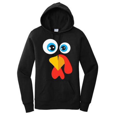 Thanksgivingturkey Face Women's Pullover Hoodie