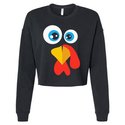 Thanksgivingturkey Face Cropped Pullover Crew