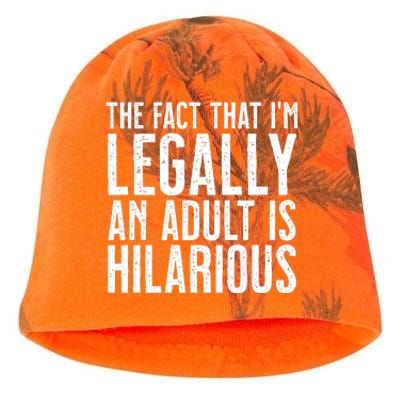 The Fact That Im Legally An Adult Is Hilarious Kati - Camo Knit Beanie