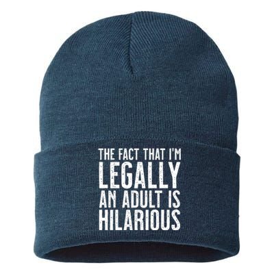 The Fact That Im Legally An Adult Is Hilarious Sustainable Knit Beanie