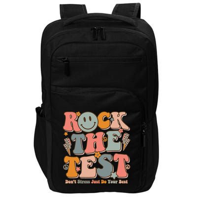 Testing For Teachers Test Day Teacher Rock The Test Impact Tech Backpack