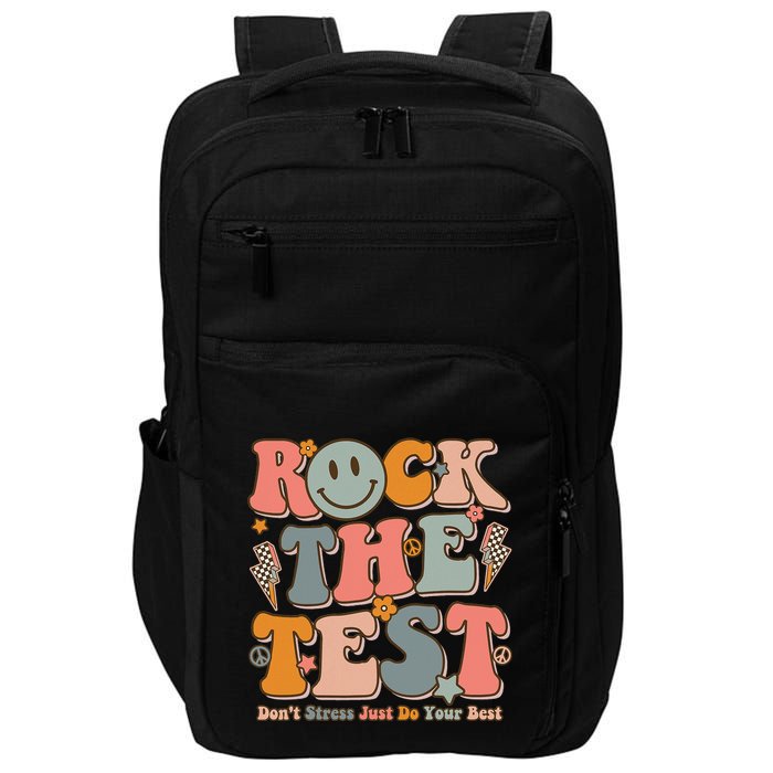 Testing For Teachers Test Day Teacher Rock The Test Impact Tech Backpack