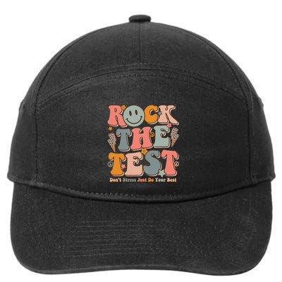 Testing For Teachers Test Day Teacher Rock The Test 7-Panel Snapback Hat