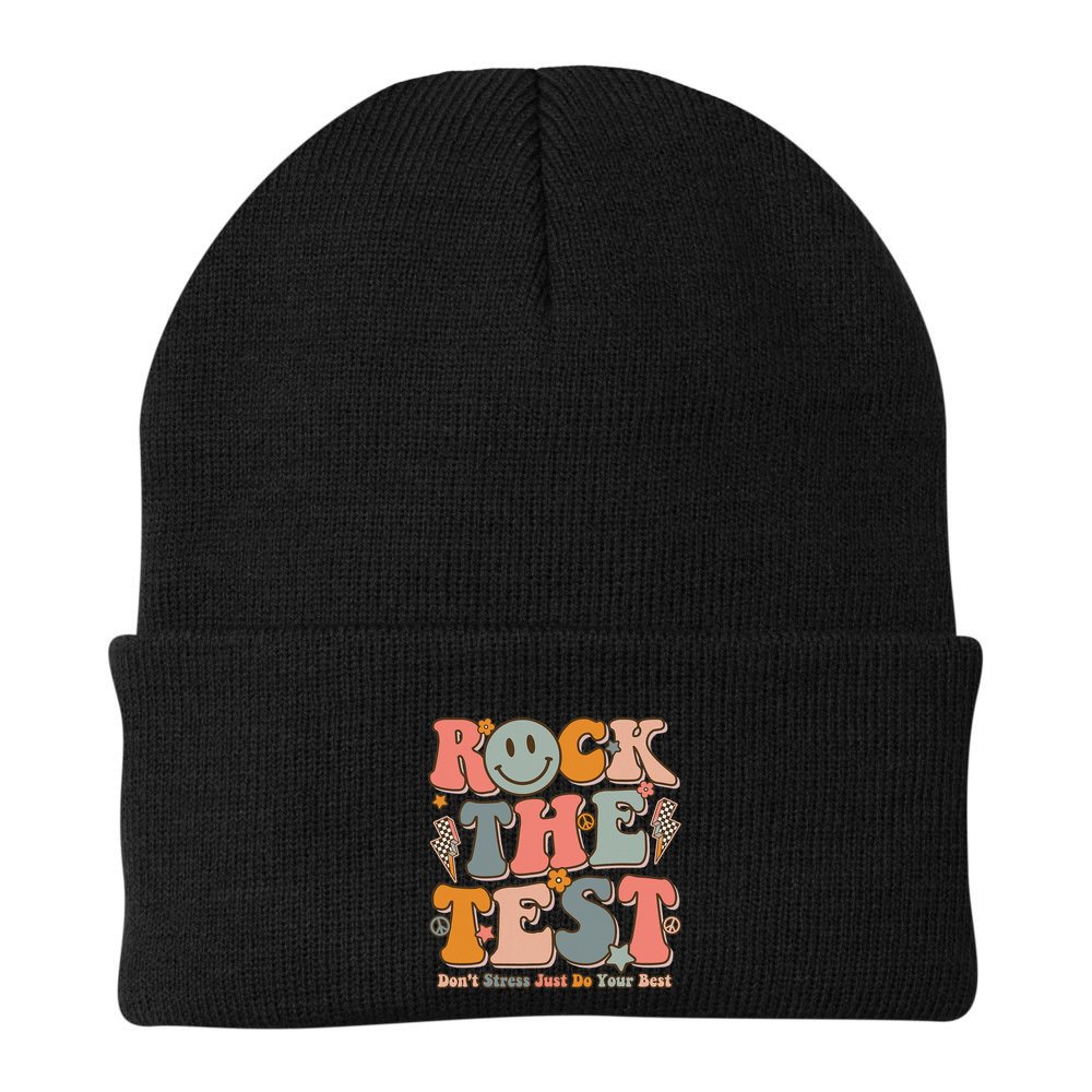Testing For Teachers Test Day Teacher Rock The Test Beanie