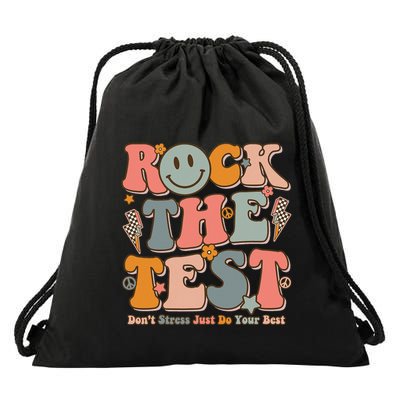 Testing For Teachers Test Day Teacher Rock The Test Drawstring Bag