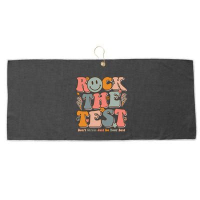 Testing For Teachers Test Day Teacher Rock The Test Large Microfiber Waffle Golf Towel