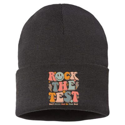 Testing For Teachers Test Day Teacher Rock The Test Sustainable Knit Beanie