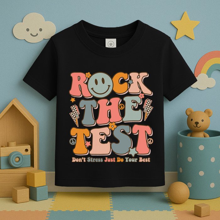 Testing For Teachers Test Day Teacher Rock The Test Toddler T-Shirt