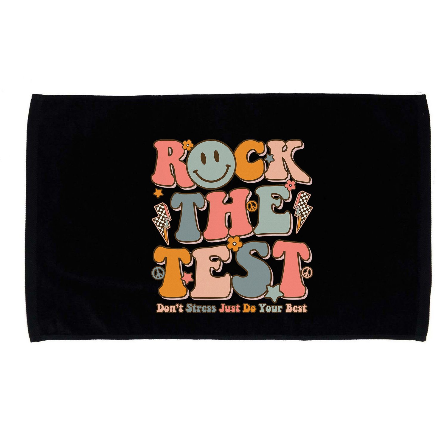 Testing For Teachers Test Day Teacher Rock The Test Microfiber Hand Towel