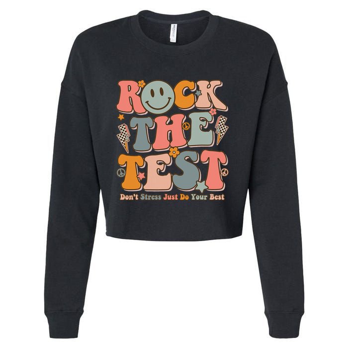 Testing For Teachers Test Day Teacher Rock The Test Cropped Pullover Crew
