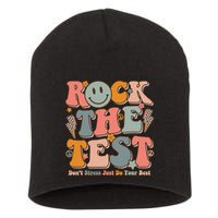Testing For Teachers Test Day Teacher Rock The Test Short Acrylic Beanie