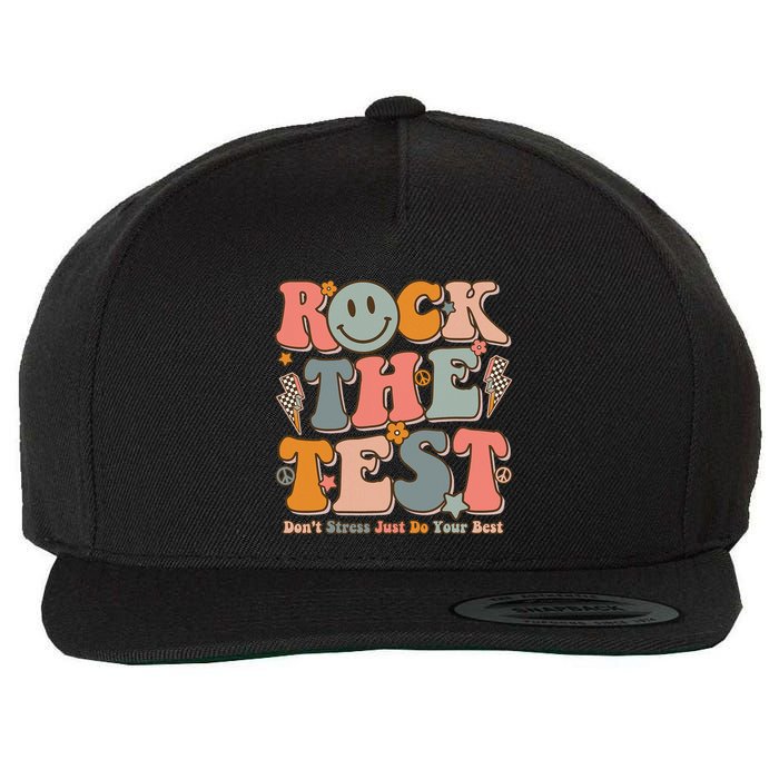 Testing For Teachers Test Day Teacher Rock The Test Wool Snapback Cap