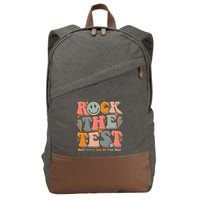 Testing For Teachers Test Day Teacher Rock The Test Cotton Canvas Backpack