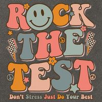 Testing For Teachers Test Day Teacher Rock The Test Cotton Canvas Backpack