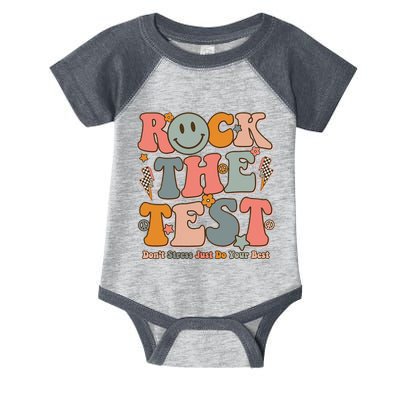 Testing For Teachers Test Day Teacher Rock The Test Infant Baby Jersey Bodysuit
