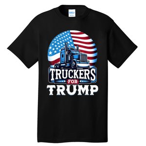 Truckers For Trump Tall T-Shirt