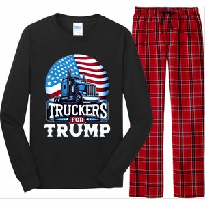 Truckers For Trump Long Sleeve Pajama Set