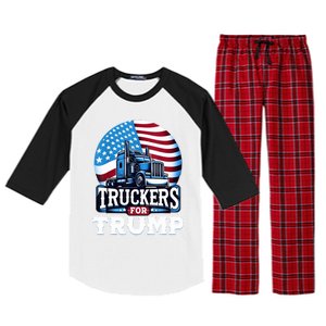 Truckers For Trump Raglan Sleeve Pajama Set