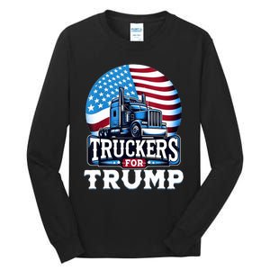 Truckers For Trump Tall Long Sleeve T-Shirt