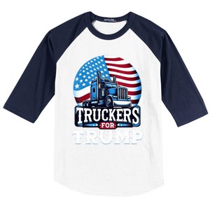 Truckers For Trump Baseball Sleeve Shirt