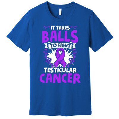 To Fight Testicular Cancer Awareness Testicle Cancer Great Gift Premium T-Shirt