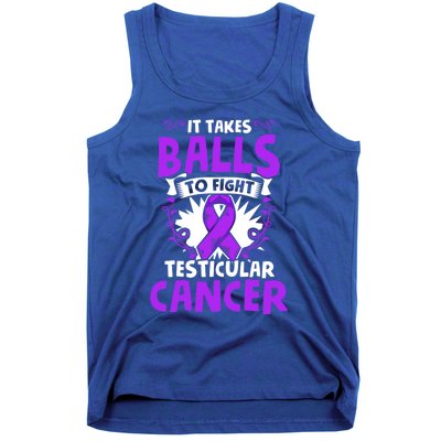 To Fight Testicular Cancer Awareness Testicle Cancer Great Gift Tank Top