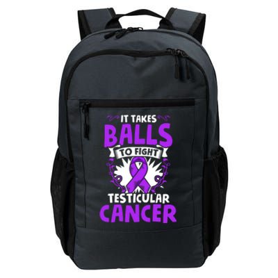 To Fight Testicular Cancer Awareness Testicle Cancer Great Gift Daily Commute Backpack