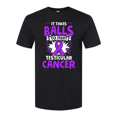 To Fight Testicular Cancer Awareness Testicle Cancer Great Gift Softstyle CVC T-Shirt