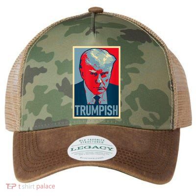 TRUMPISH Funny Trump Mug Shot Hope Legacy Tie Dye Trucker Hat