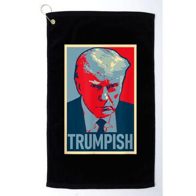 TRUMPISH Funny Trump Mug Shot Hope Golf Towel