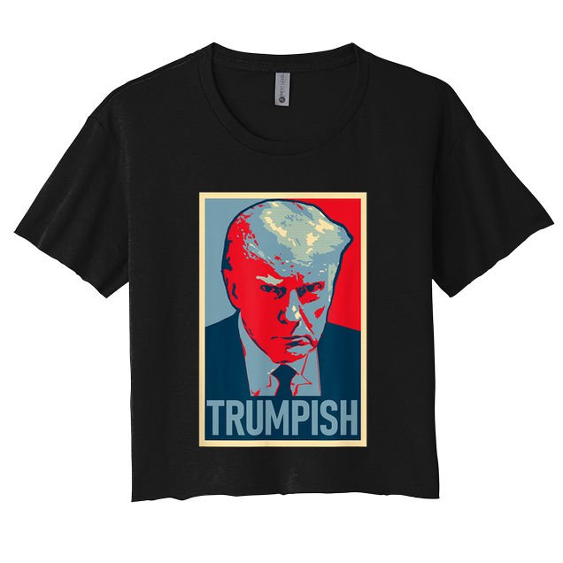 TRUMPISH Funny Trump Mug Shot Hope Crop Top