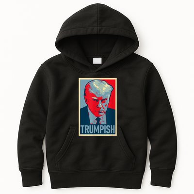 TRUMPISH Funny Trump Mug Shot Hope Kids Hoodie