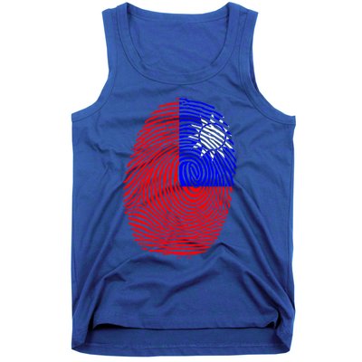 Taiwanese Flag Taiwan Fingerprint Gift Tank Top