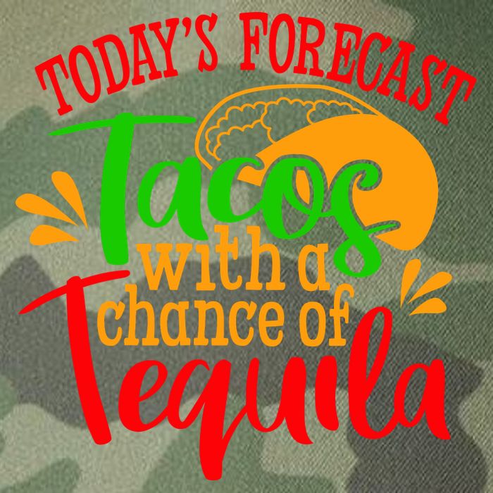 Today's Forecast Tacos With A Chance Of Tequila Funny Taco Legacy Tie Dye Trucker Hat