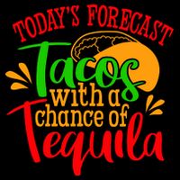 Today's Forecast Tacos With A Chance Of Tequila Funny Taco Impact Tech Backpack