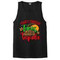 Today's Forecast Tacos With A Chance Of Tequila Funny Taco PosiCharge Competitor Tank