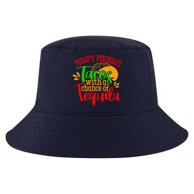 Today's Forecast Tacos With A Chance Of Tequila Funny Taco Cool Comfort Performance Bucket Hat