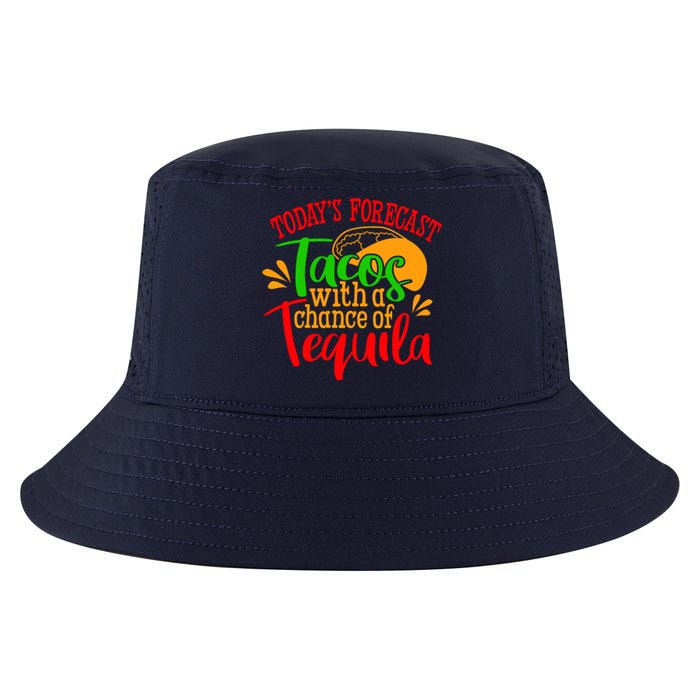 Today's Forecast Tacos With A Chance Of Tequila Funny Taco Cool Comfort Performance Bucket Hat