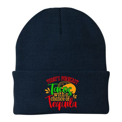 Today's Forecast Tacos With A Chance Of Tequila Funny Taco Beanie