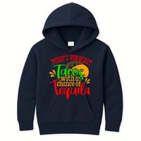 Today's Forecast Tacos With A Chance Of Tequila Funny Taco Kids Hoodie