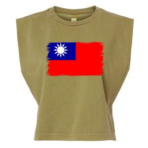 Taiwanese Flag Taiwan Gift Garment-Dyed Women's Muscle Tee