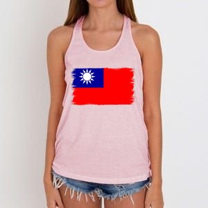 Taiwanese Flag Taiwan Gift Women's Knotted Racerback Tank