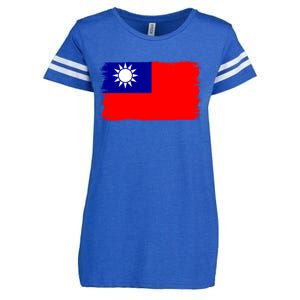 Taiwanese Flag Taiwan Gift Enza Ladies Jersey Football T-Shirt