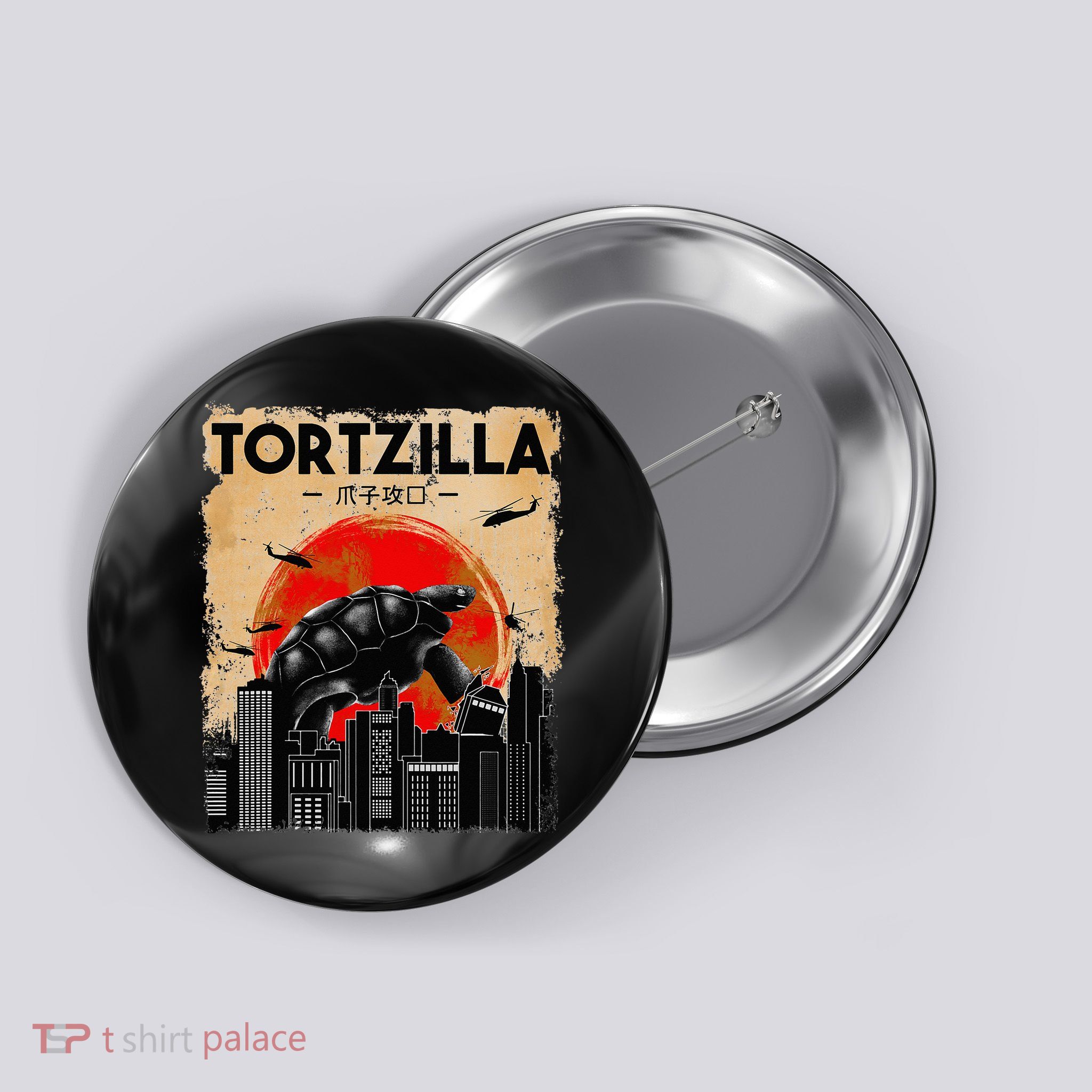 Tortoise Funny Turtle animal lover Button